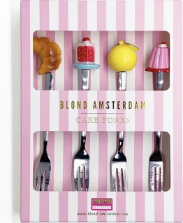 Blond Amsterdam Even Bijkletsen Vorkjes Set 4