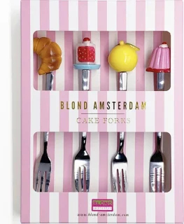 Blond Amsterdam Even Bijkletsen Vorkjes Set 4