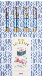 De Blond Amsterdam Sushi chopsticks, set van 4 in één oogopslag