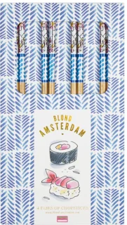 Blond Amsterdam Sushi chopsticks, set van 4