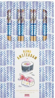 Blond Amsterdam Sushi chopsticks, set van 4 review