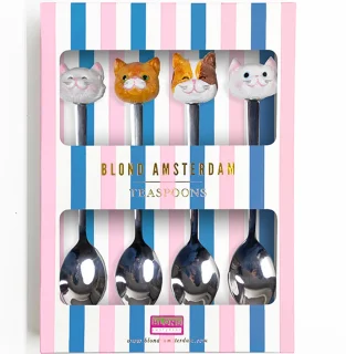 Blond Amsterdam Theelepelset Cat