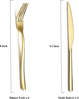 Boraboi Luxueuze Bestekset 24-delig Goud