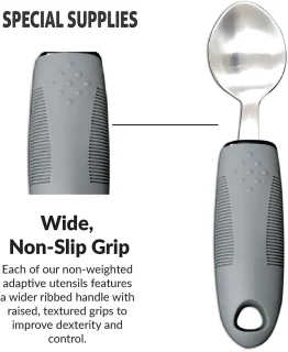 BOTC Easy Grip bestekset grijs 4-delig