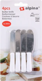 Botermessen set 12x RVS 10 cm