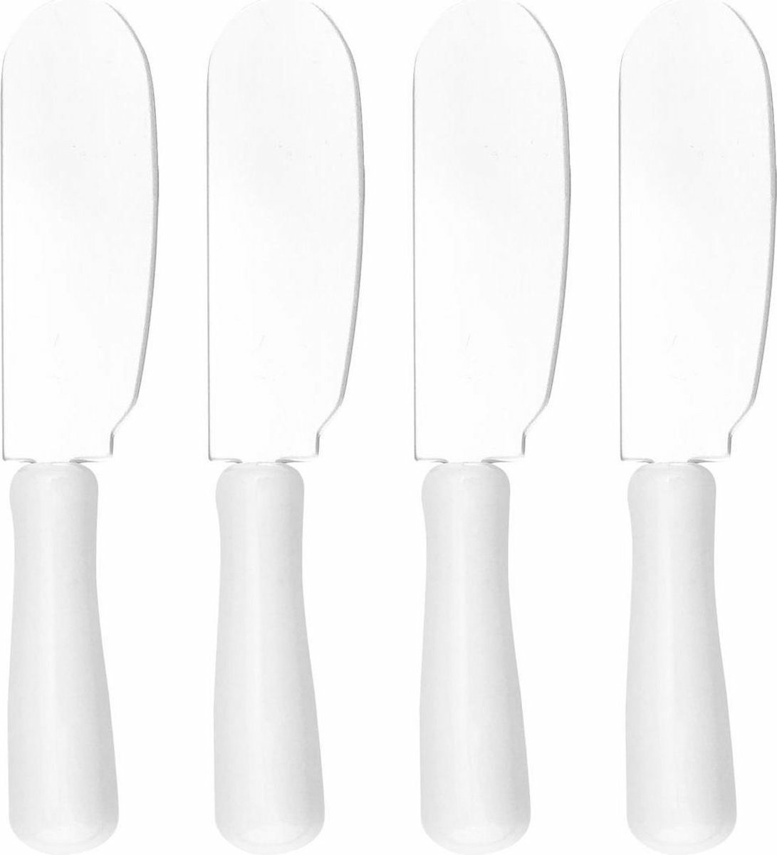 De Botermessen set 4x RVS 10 cm in één oogopslag