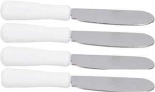 Botermessen set 4x RVS 10 cm