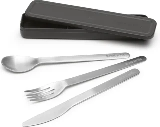 Brabantia Make & Take bestekset 3-delig dark grey