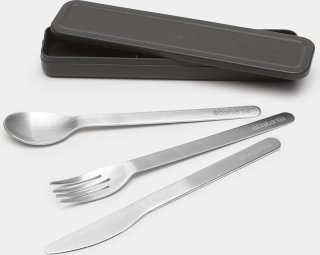 Brabantia Make & Take bestekset 3-delig dark grey