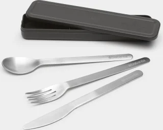 Brabantia Make & Take bestekset 3-delig dark grey