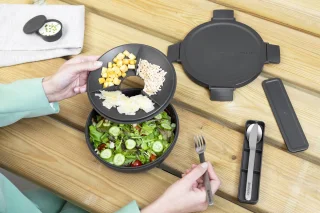 Brabantia Make & Take bestekset 3-delig dark grey