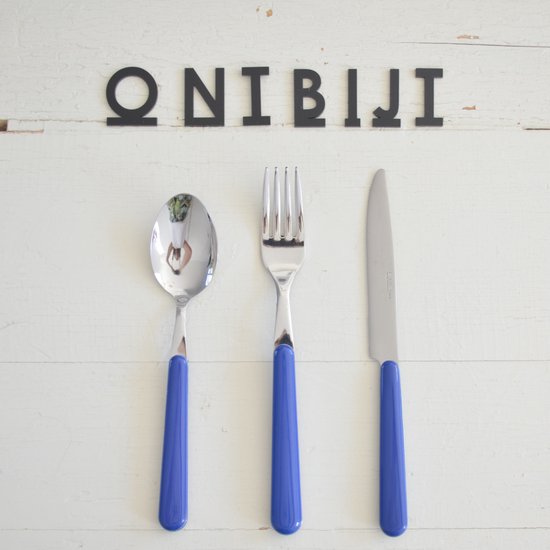 Brio ontbijtset bestek 18-delig blauw review