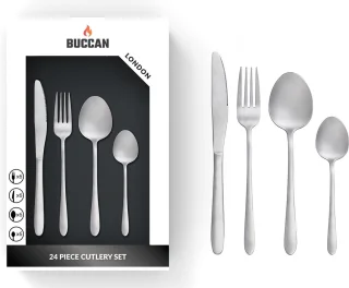 Buccan Bestekset London 24-delig zilver