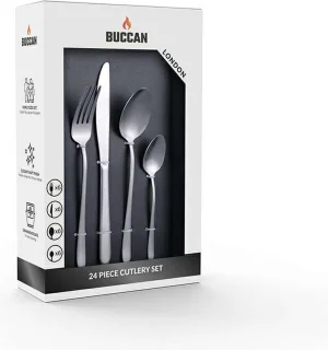Buccan Bestekset London 24-delig zilver