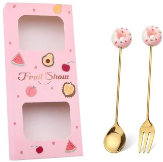 Cadeauset Gebakbestek Donuts