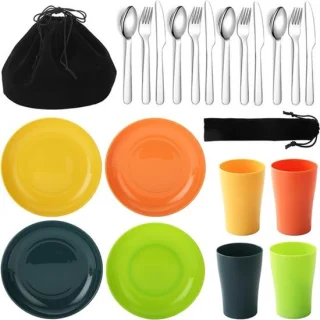 Camping bestekset 20 delig
