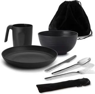 Camping Mess Kit - 1-persoons bestekset