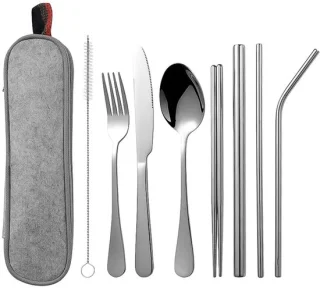 Camping reisbestek set