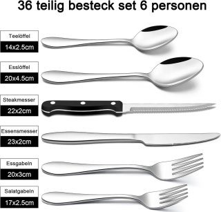 Wat vinden we goed aan de Candala - Bestekset 36-delig voor 6 personen