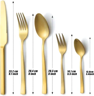 Candala Hunnycook Bestekset 30-delig (6 personen) Goud Mat
