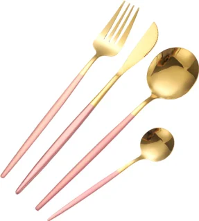 Cheffinger Bestekset 24-delig Goud/Roze