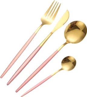 Cheffinger Bestekset 24-delig Goud/Roze