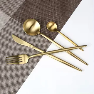 Cheffinger Bestekset Goud 24-delig voor 6 Personen