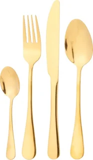 Cherchie Bestekset 24-delig Goud voor 6 personen