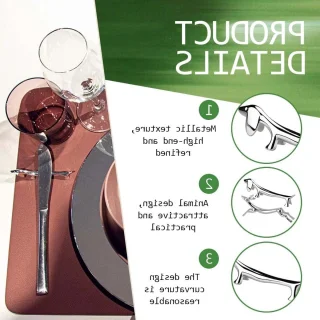 Chopsticks en bestekhouders: 4 stuks robuuste legering voor sofas en decoratieve accessoires