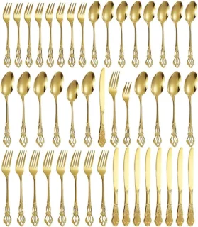 CLVP® bestekset 8 persoons goud