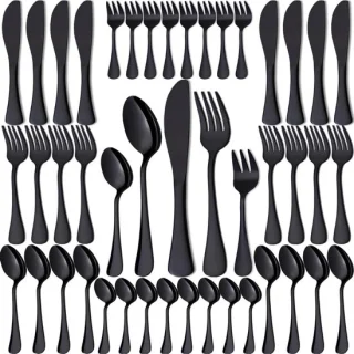 CLVP® bestekset 8 persoons zwart