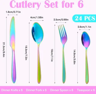 Complete Bestekset 24-delig voor 6 Personen