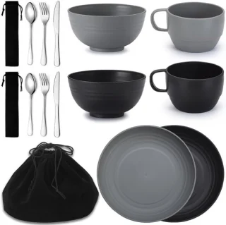 Complete Camping Mess Kit - Bestekset