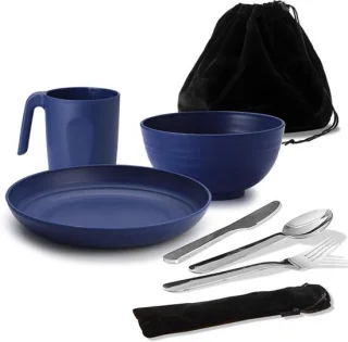 Complete campingmesskit voor 1 persoon