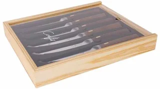 Cosy & Trendy Couteaux & Co Steakmessen Walnoothandvat 6-pack 12cm