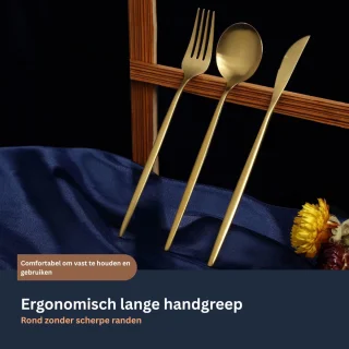 CRLYN Bestekset 12-delig RVS Goud
