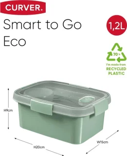 Curver Smart To Go Eco Lunchbox 1,2L Groen