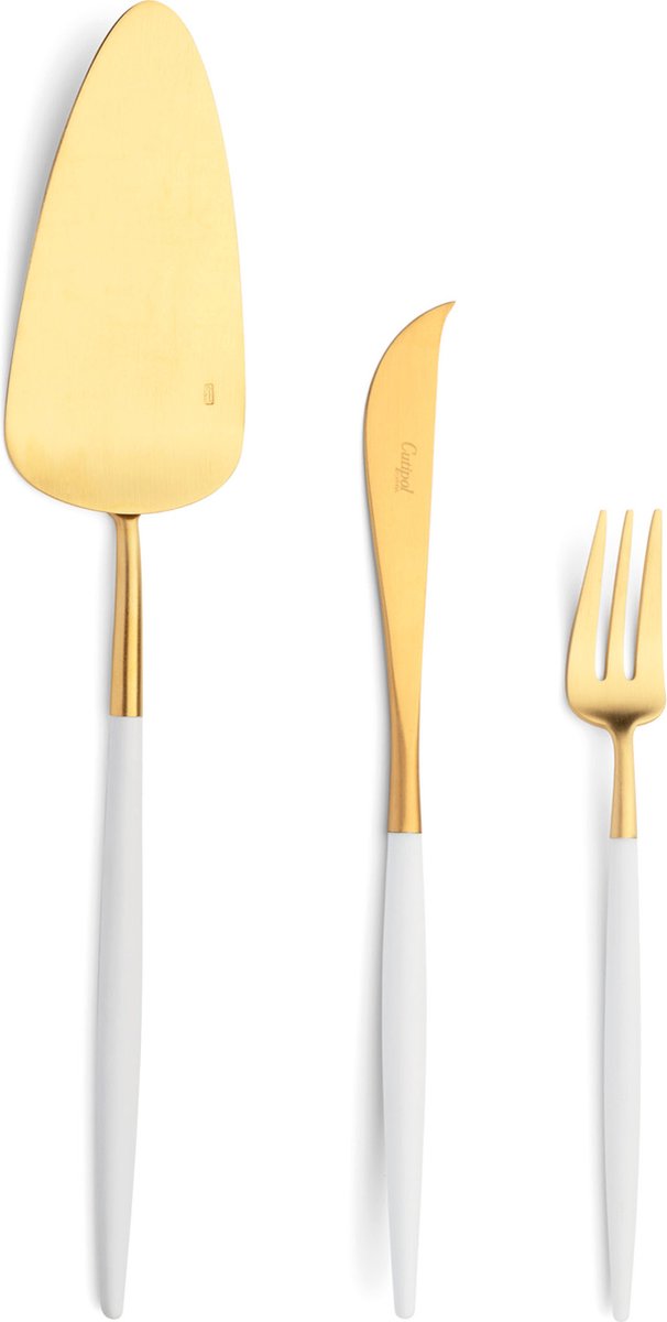 Cutipol Goa Bestekset 130-delig Wit/Goud