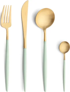 Cutipol Goa Bestekset 24-delig Celadon/Goud