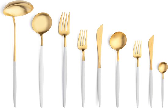 Cutipol Goa Bestekset 75-delig Wit/Goud