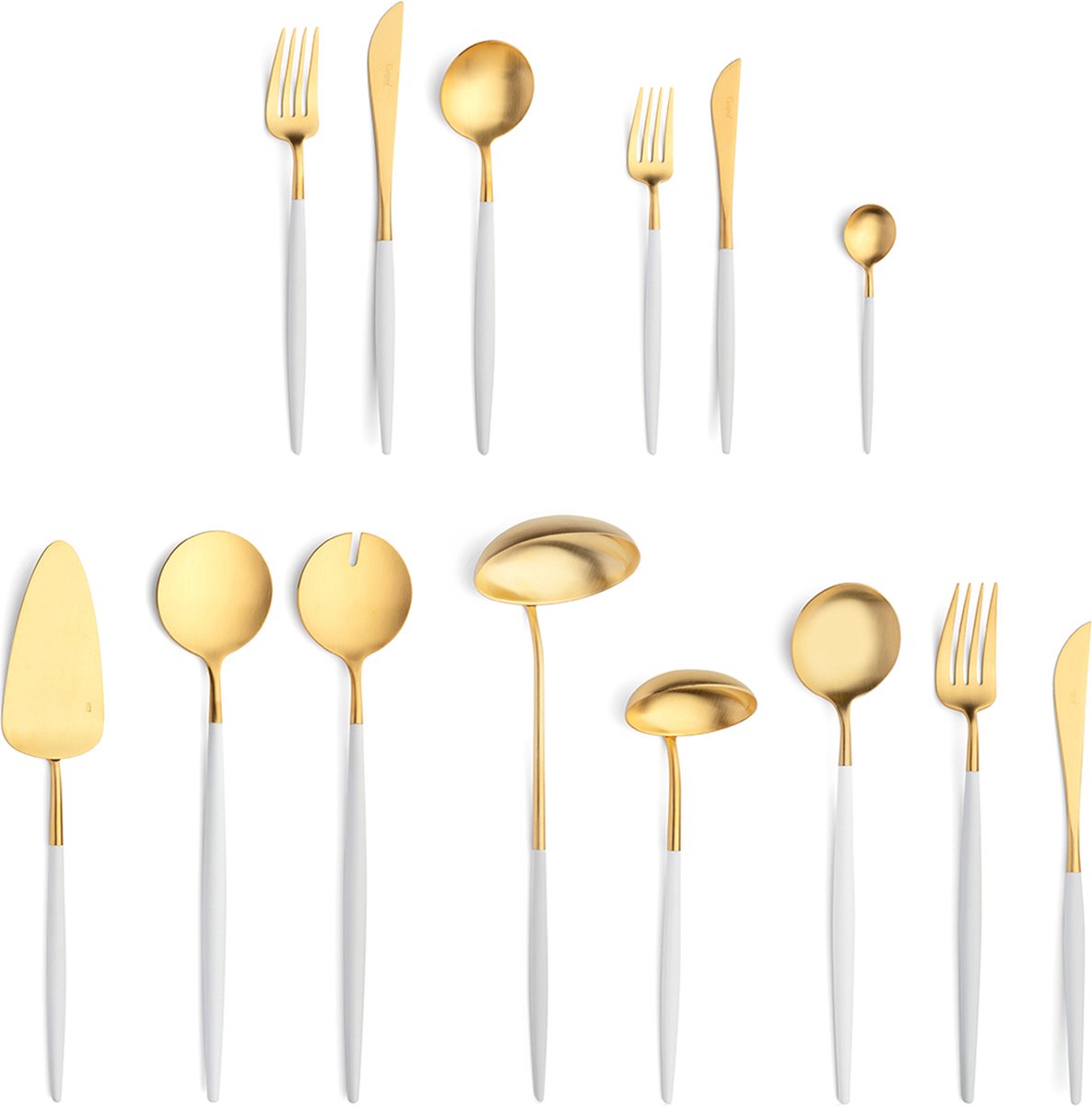 Cutipol Goa Bestekset 80-delig Wit/Goud