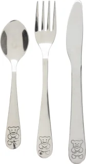 Cutlery for Kids bestekset beer 6-delig RVS zilver