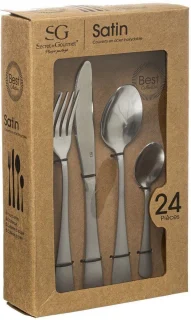 Cutlery Satin Steel 24-Piece Set