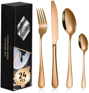 Dailygoods 24-delige roestvrijstalen bestekset