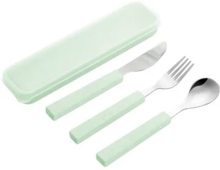 Dailygoods 3-delige kinderbestekset Groen