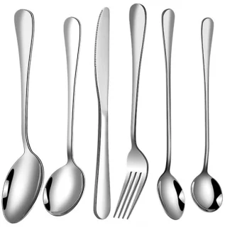 Dailygoods 6-delige bestekset roestvrij staal