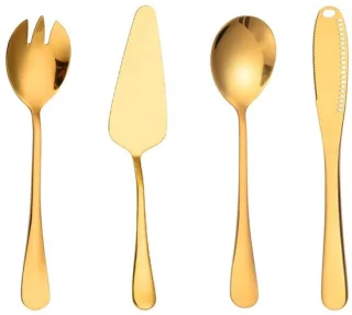 Dailygoods bestekset 4-delig roestvrij staal
