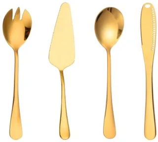 Dailygoods bestekset 4-delig roestvrij staal