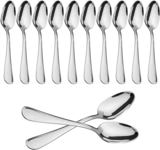 Dailygoods dessertlepels 12 stuks roestvrij staal 18/0