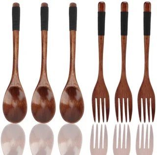 Dailygoods houten bestekset 12-delig